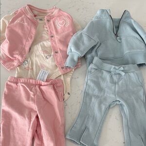 Carters 6 months Pink and Blue Baby Clothing Set